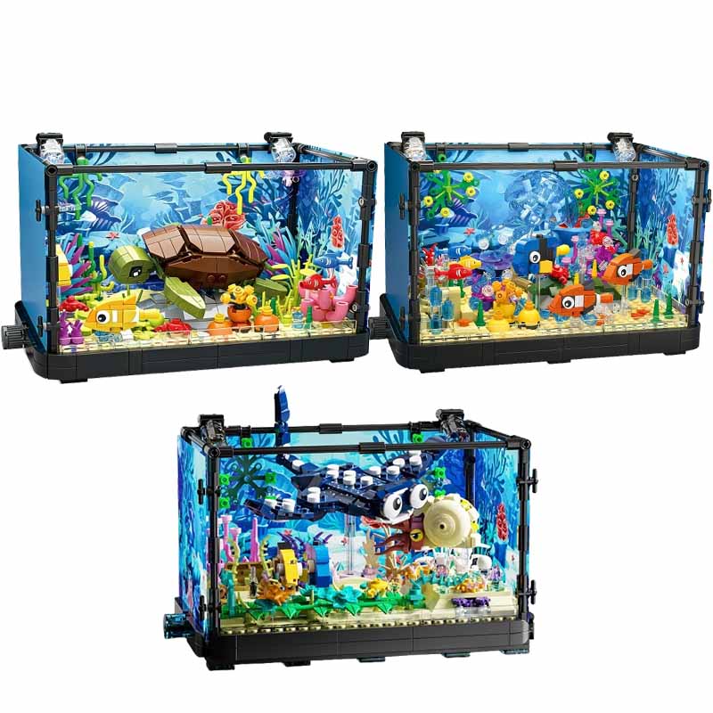 Aquarium Marine Tank - Juego de bloques de construcción para