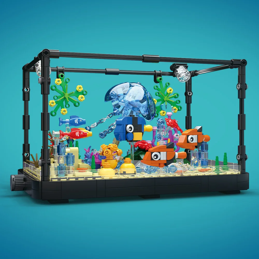 Juego de bloques de construcci - Aquarium Marine Tank reseña y precio