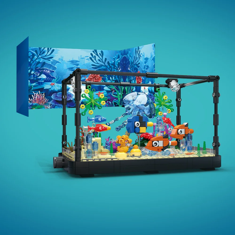Juego de bloques de construcci - Aquarium Marine Tank reseña y precio