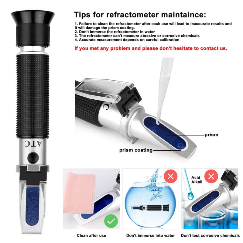 Refractómetro de Salinidad del - Marine Aquarium Water Testing reseña y precio